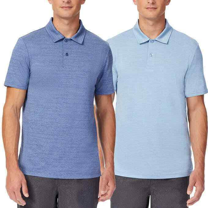 32 Degrees Mens 2-pack Cool Performance Polo Multi Small 5090₽