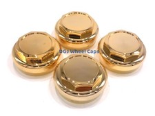 Hex Cut Gold Knock-offs Spinners For Lowrider Wire Wheels