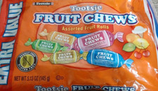 Tootsie Fruit Chews Assorted Fruit Rolls Chewy Candy 5.13 oz bag-SHIP N 24H