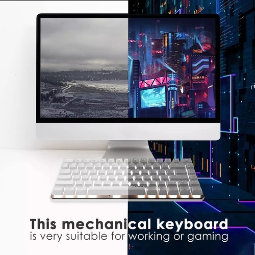 AJAZZ AK33 verdrahtet Gaming mechanische Tastatur weiß hintergrundbeleuchtet CNC - Bild 20 von 21