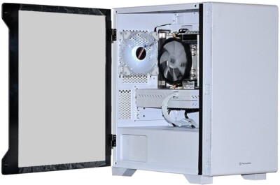 White Build Gaming PC, Full-HD, E-Sports, RGB, 10-Kern CPU, WLAN, Windows Lizenz