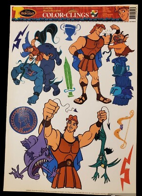 Vintage Disney Hercules Window Color Clings | eBay
