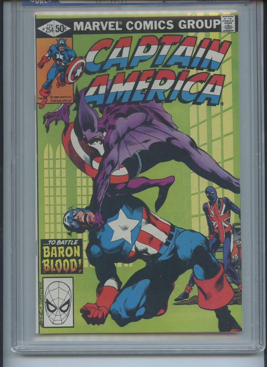 キャプテンアメリカ Captain America Vol 1 #254 1981 GPX 9.6 (1st app of New Union Jack