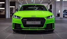 Cars green audi tt rs Desk Mat Stitched