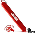 Lifeguard Rescue Tube Flotation Device for Home and Commercial Use + Red Whistle