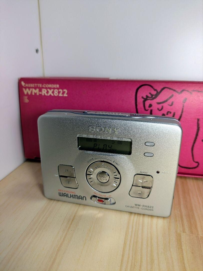 SONY Cassette Walkman WM-RX822 Portable Player complete box