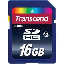 Transcend 16GB SDHC Class 10 Flash Memory Card TS16GSDHC10 