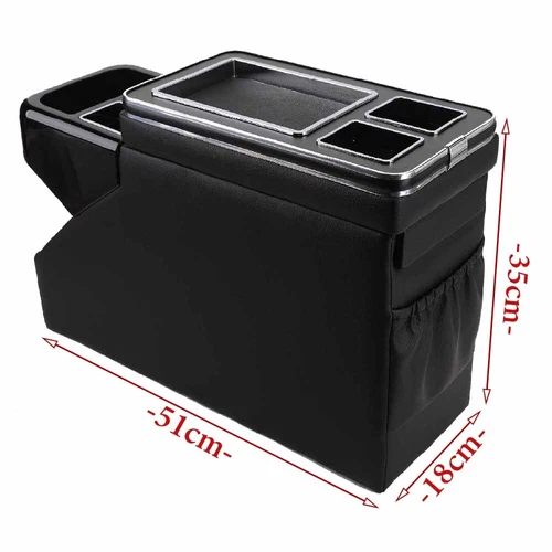 Console centrale vano portaoggetti console storage unit copertura scorrevole per VW T4 T5 T6l - Foto 5 di 13