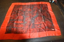 Liberty of London Vintage Made In England scarf Red Black Architectural Building