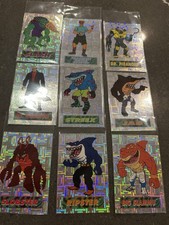 1995 Edge Street Sharks Jab Ripster Slash RARE trading Card Foil Set 9