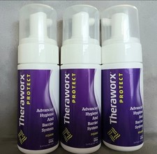 3 Theraworx PROTECT Skin Advanced Hygiene Barrier Foam 3.4 oz ea Made in USA