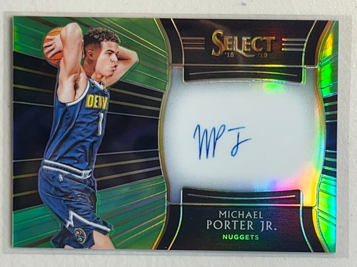 Michael Porter Jr. [Neon Green] #MPJ 2018 Panini Select Rookie Signatures card
