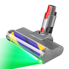 Vacuum Brush Head for Dyson V7 V8 V10 V11 V15 Cordless Cleaner with Green Light