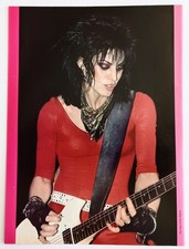 JOAN JETT LIVE~1989 POSTER~VINTAGE FULL PAGE MAGAZINE PINUP CLIPPING~RUNAWAYS