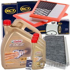 FILTERSET KIT+CASTROL C3 5W30 ÖL für MERCEDES 320 CDI C KLASSE  W203 CLK W209