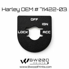 Harley Replacement Ignition Switch Plate - OEM # 71422-03 & 71427-96
