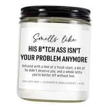 Funny Scented Candles, Divorce Gifts for Women, Divorce Party Decorations White