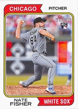 2023 Topps Heritage #352 Nate Fisher Chicago White Sox Rookie