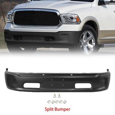Black Steel Front Bumper For 2013-2018 Dodge Ram 1500 Wo Fog Light Hole Black Steel Front Bumper For 2013-2018 Dodge Ram 1500 Wo Fog Light Hole
