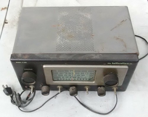 Hallicrafters S-53A Desktop HF Radio Receiver Black Gray BARN FIND