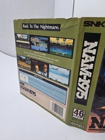 ORIGINAL SNK NEO GEO AES NAM 1975  PAPER INSERT ONLY W/CREASES (GOOD ) L13