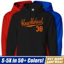 Knucklehead 38 Script HOODIE  1938 EL UL FL Chopper Bobber Hooded Sweatshirt