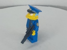 LEGO The Simpsons Chief Wiggum minifigure sim023 With Gun