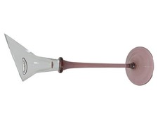 PASABAHCE Kerzenhalter Modern Rosa Glas 36cm Eleganter Teelichthalter