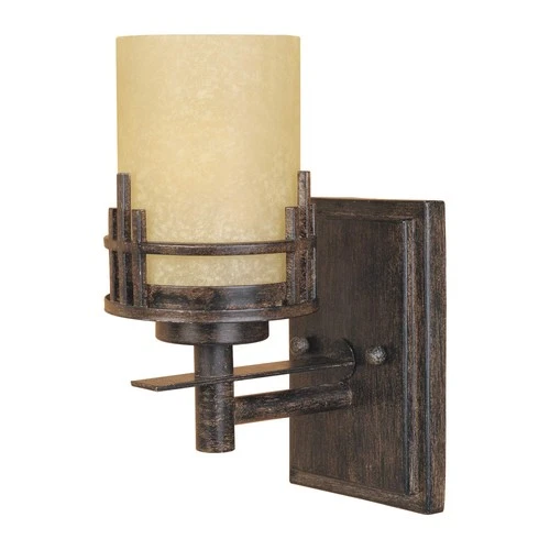 DESIGNERS FOUNTAIN 82101-WM Mission Ridge Wall Sconce, Warm Mahogany - Picture 3 of 9