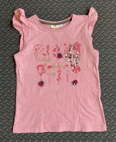 Top ärmelloses Shirt mit Marienkäfern Gr. 122