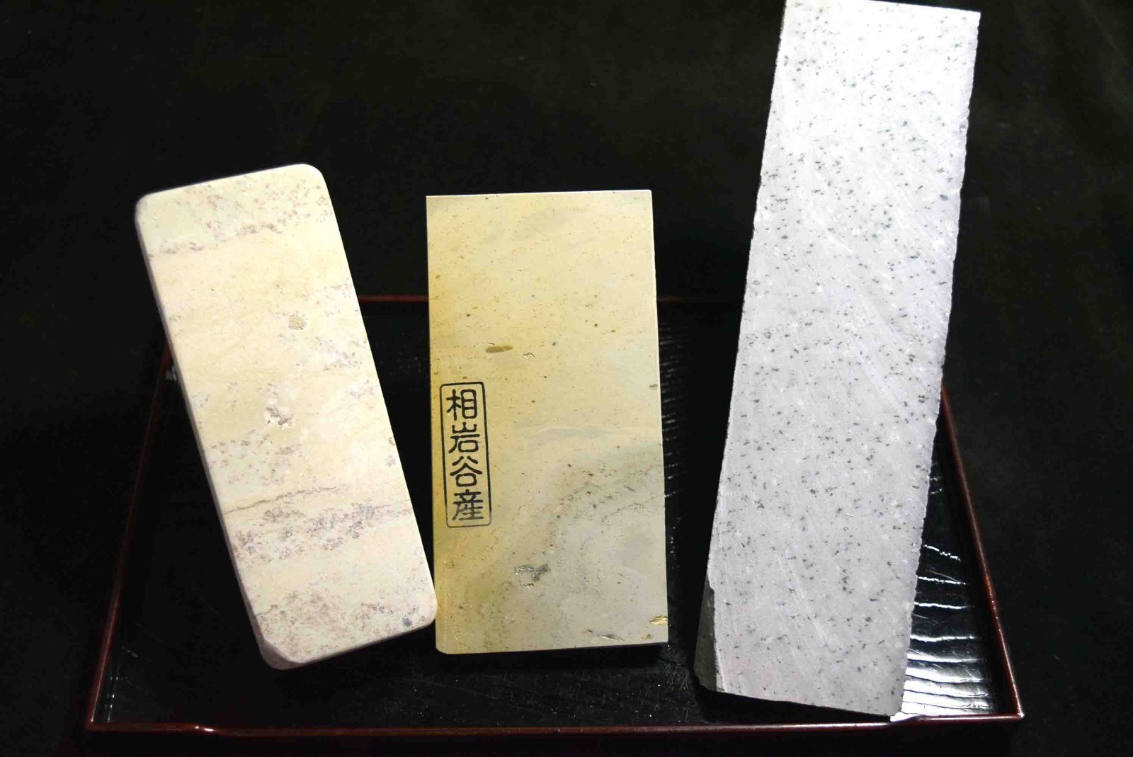 Piedra de afilar natural japonesa tamaño palma piedra 3 x surtido 859g para...
