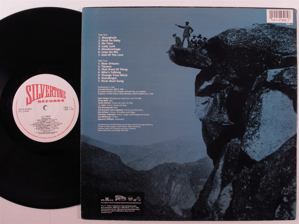 J.J. CALE Travel-log SILVERTONE LP VG+ a - Image 2 of 2