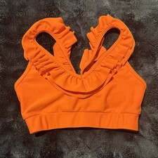 Purple Pixies Dancewear Girl's Olivia Top in size Youth Large Orange