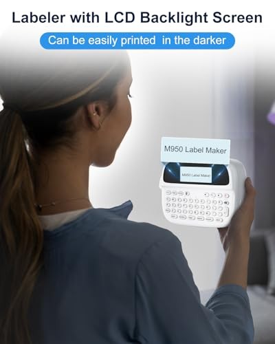 M950 Rechargeable Bluetooth Label Maker with QWERTY Keyboard M950 Rechargeable Bluetooth Label Maker with QWERTY Keyboard