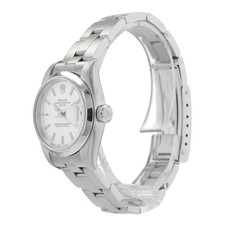 Rolex Oyster Pepetual 69160 Steel Silver Index Dial 26mm Watch w/ Box Paper 3