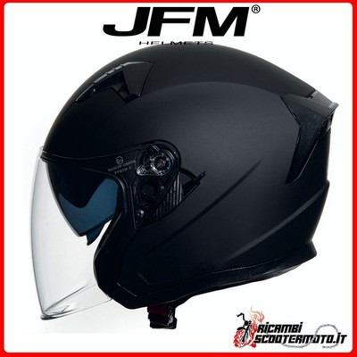 CASCO MOTO JET DOPPIA VISIERA CGM 129X ILLINOIS SPORT NERO ROSSO OPACO