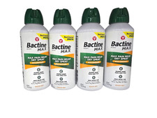 4x Bactine Max Dry Spray Anesthetic Quick Dry Numbs Pain & Itch EXP: 4/26 & 6/26