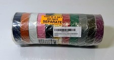 3/4" x 66 Ft - General Purpose Electrical Tape - Rainbow Pack of 11 Rolls