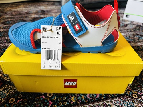 Adidas Kids Terrex Captain Toey Lego slip On Casual Sandals - Blue White Red