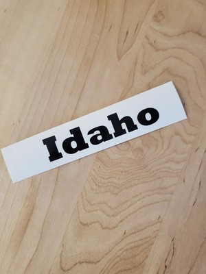 Idaho ID decals stickers vinyl (2) pair gloss BLACK 24'' FAST USA