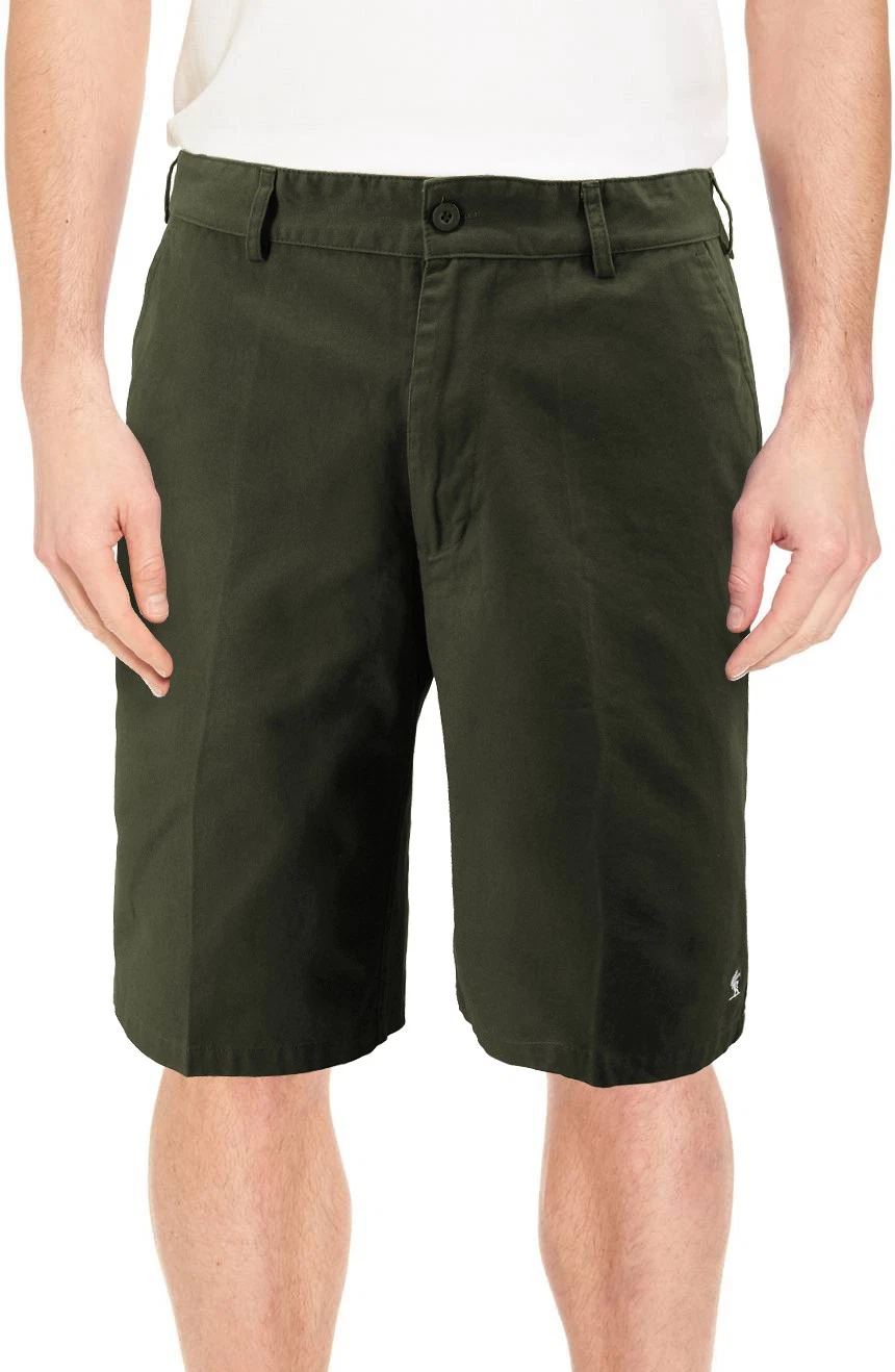 Men's Classic Cotton Regular Fit Embroidered Casual Fashion Chino Shorts