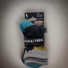 DARN TOUGH HIKE/TREK CLOSE ENCOUNTERS MICRO CREW CHARCOAL SOCKS SIZE MED NEW