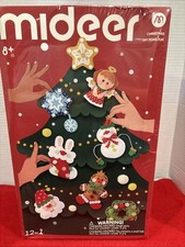 Felt Applique 12 Pc Ornament Making Kit Christmas DIY -NEW