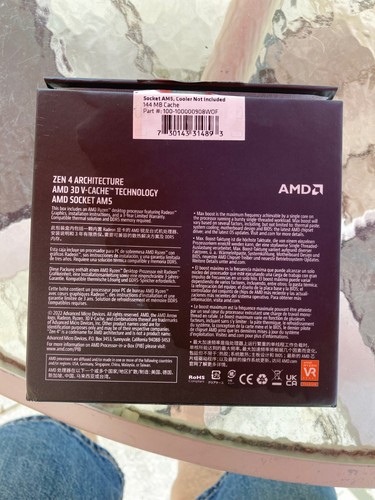 Open box AMD Ryzen 9 7950X3D Processor (5.7 GHz, 16 Cores, Socket AM5) - Bild 12 von 12