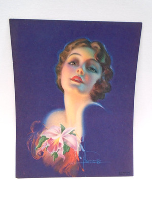 VINTAGE ROLF ARMSTRONG  ORIGINAL PIN-UP ART PRINT 1940! EX. CONDITION!