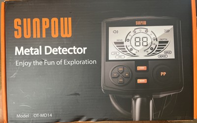 Sunpow OT-MD14 Black Orange Digital Display Metal Detector. OPEN BOX FREE SHIP