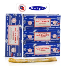 Incense Stick Holder Bundle with Satya Nag Champa Incense Sticks 250 gmx 4 Pa...