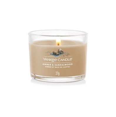 Yankee Candle Amber & Sandalwood Glasvotivkerze 37g