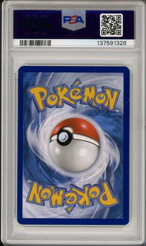 2020 Pokémon SWSH Rebel Clash Vulpix #024 PSA 10, white border, silver Vulpix on blue patterned background.