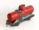 RARE BUDDY L OUTDOOR O 1002 TANK CAR PLATFORM TANK HOLDER OIL TANK